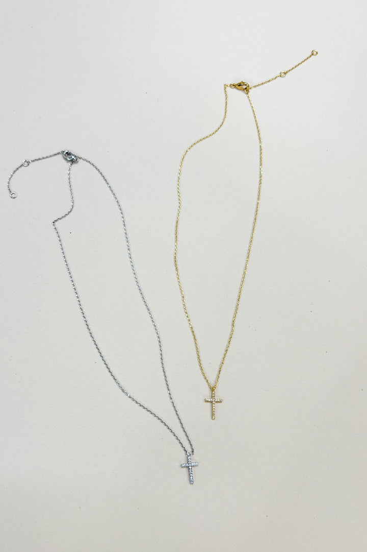 CZ Cross Necklace