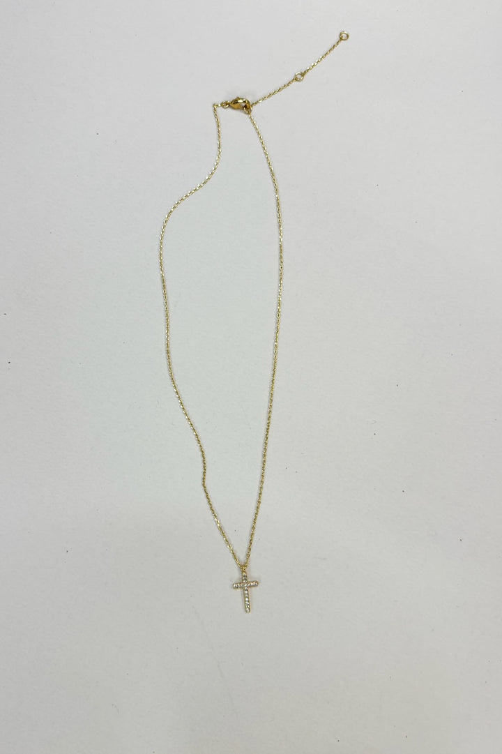 CZ Cross Necklace