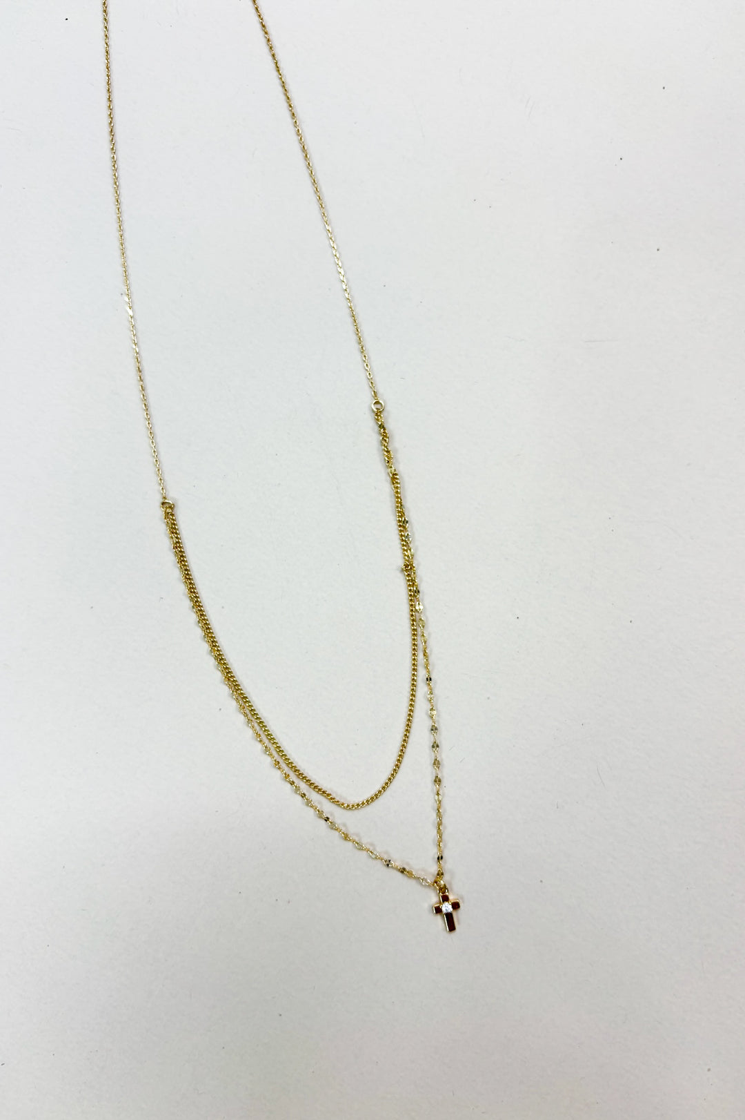 Multi Layered Cross Necklace