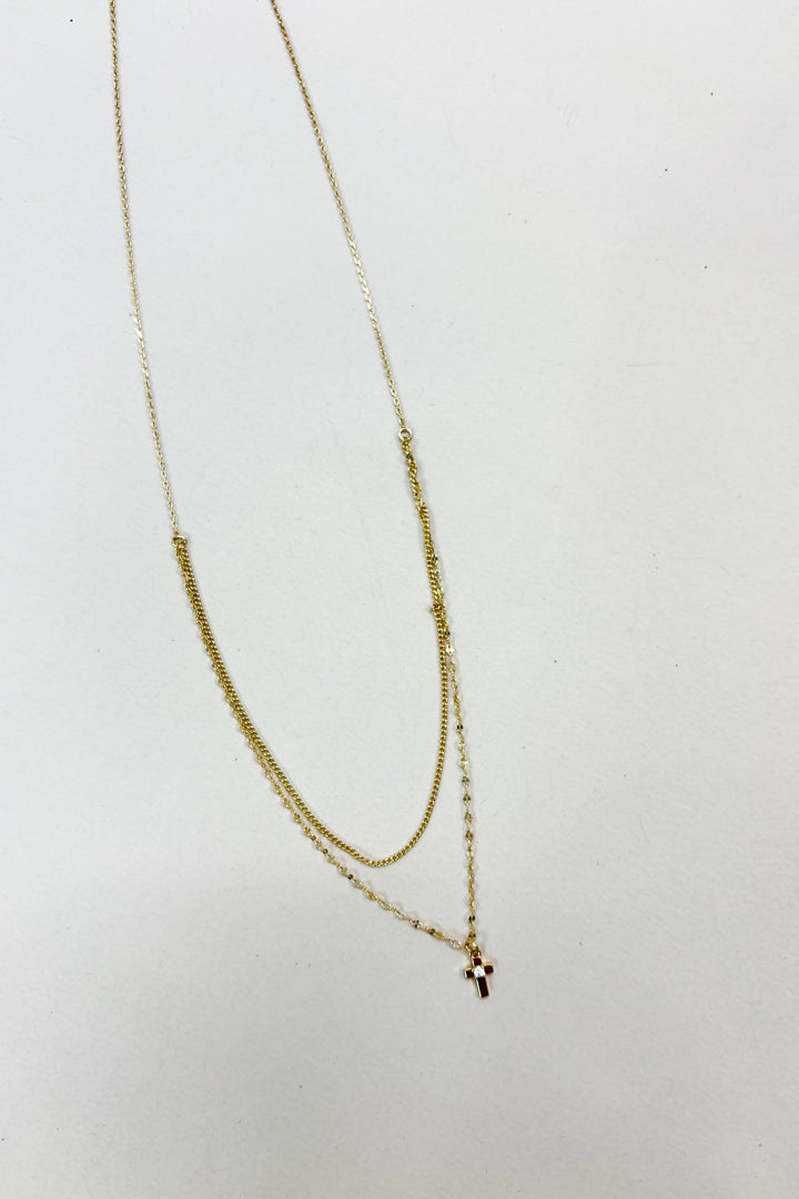 Multi Layered Cross Necklace