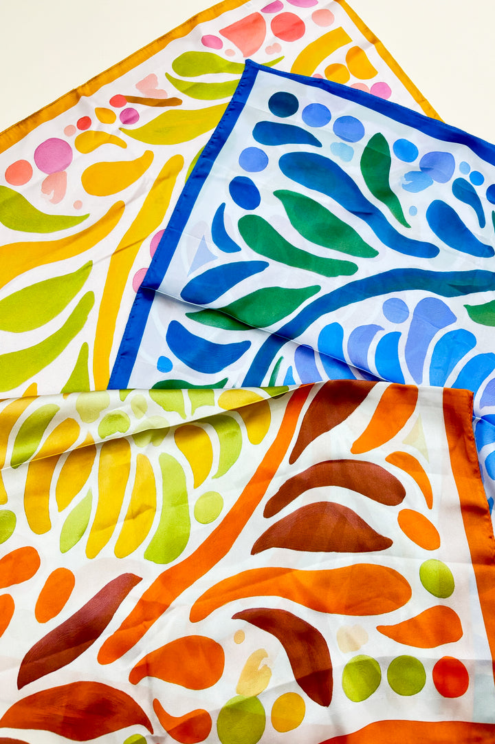 Days Of Blooms Silk Scarf