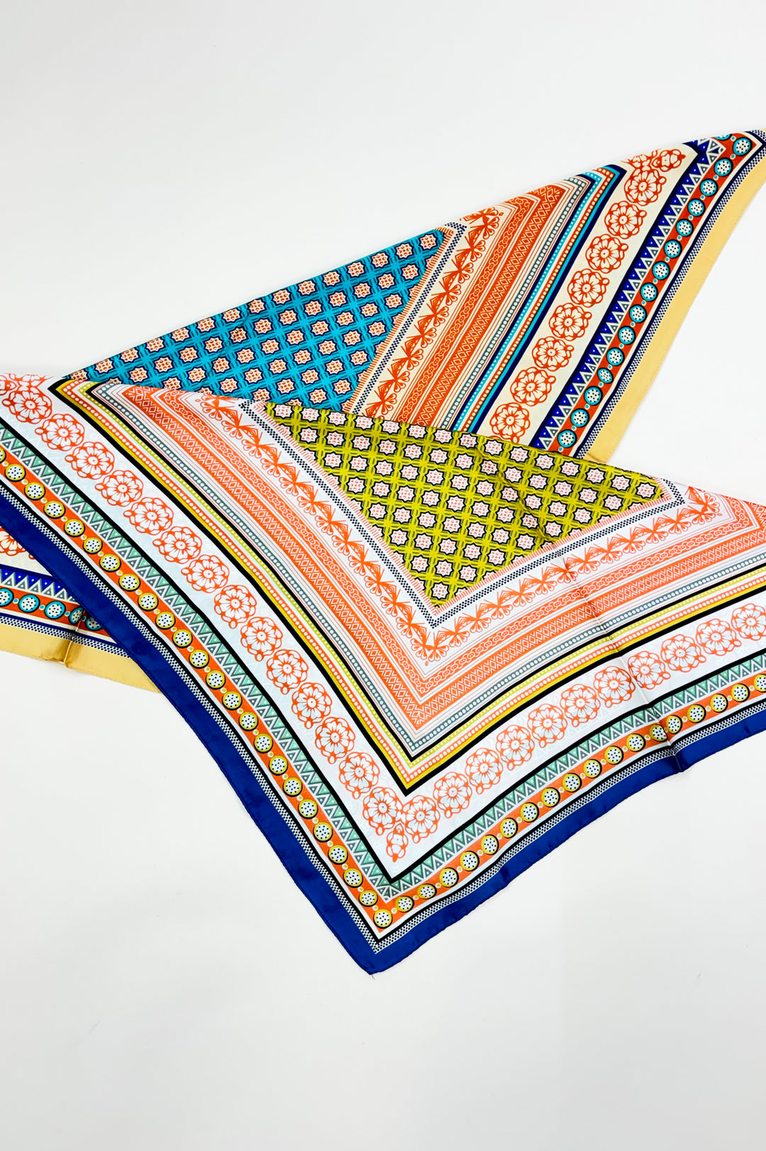 Boho Print Silk Scarf