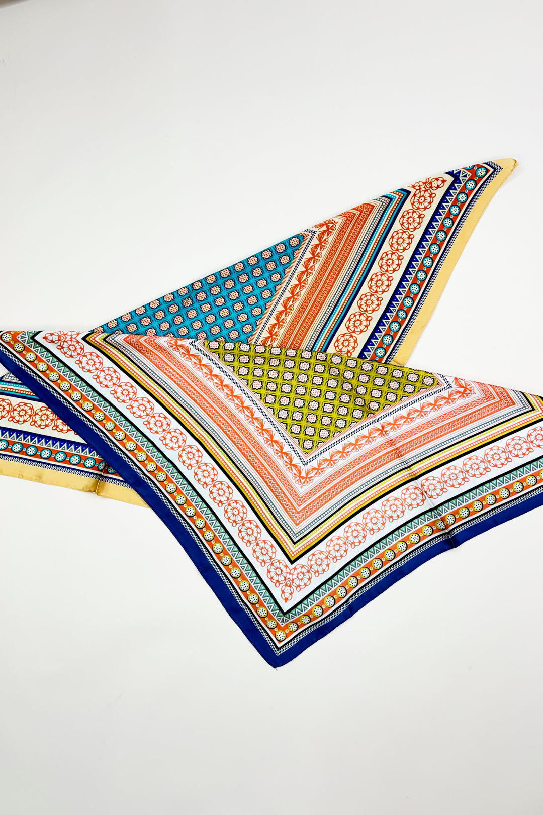 Boho Print Silk Scarf