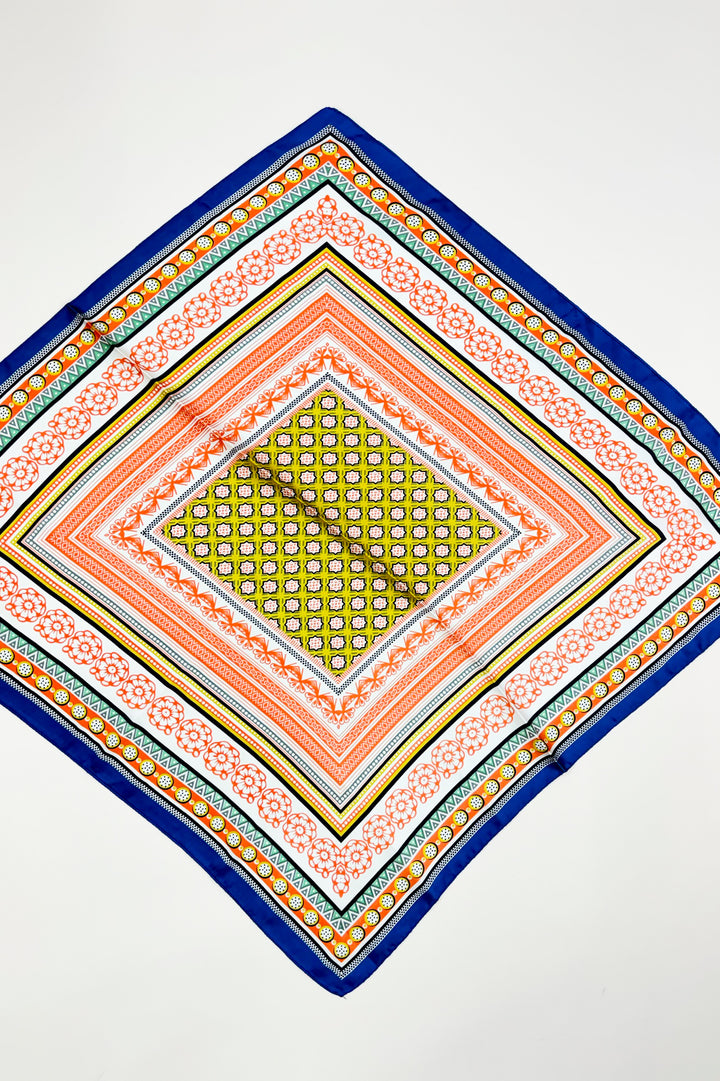 Boho Print Silk Scarf