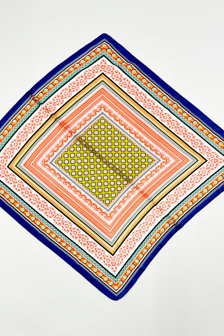 Boho Print Silk Scarf