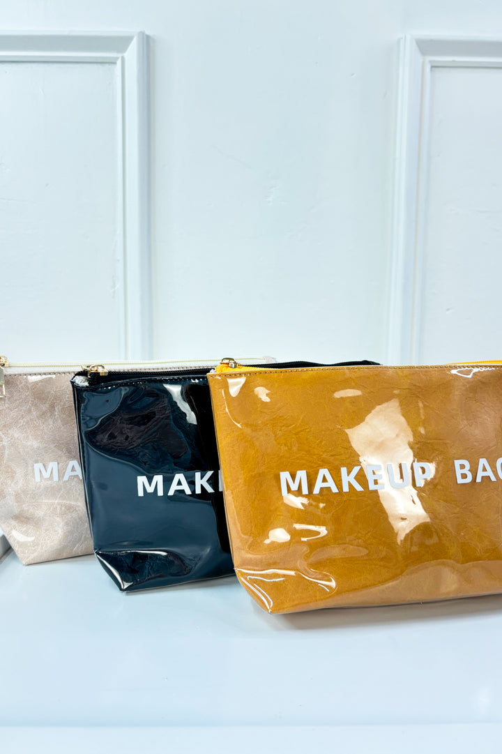 High-Shine Portable Makeup Bag