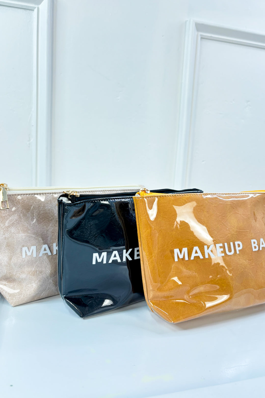 High-Shine Portable Makeup Bag