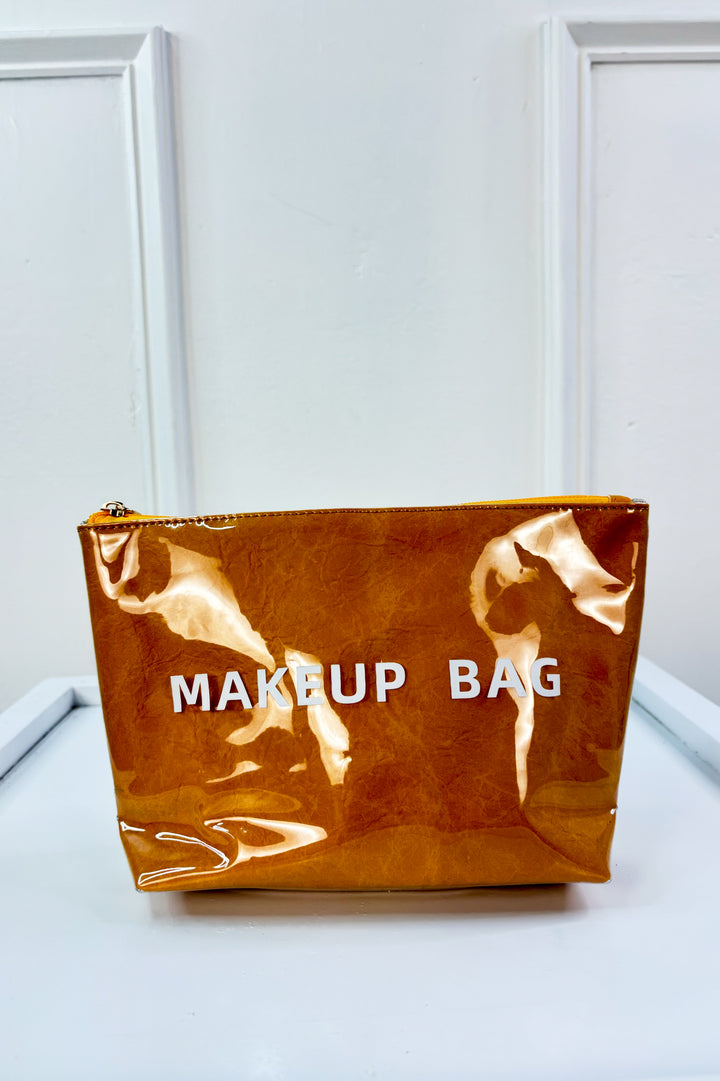 High-Shine Portable Makeup Bag