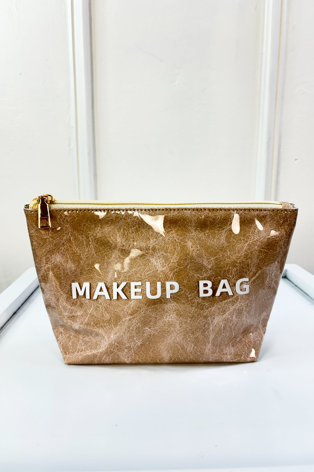 High-Shine Portable Makeup Bag