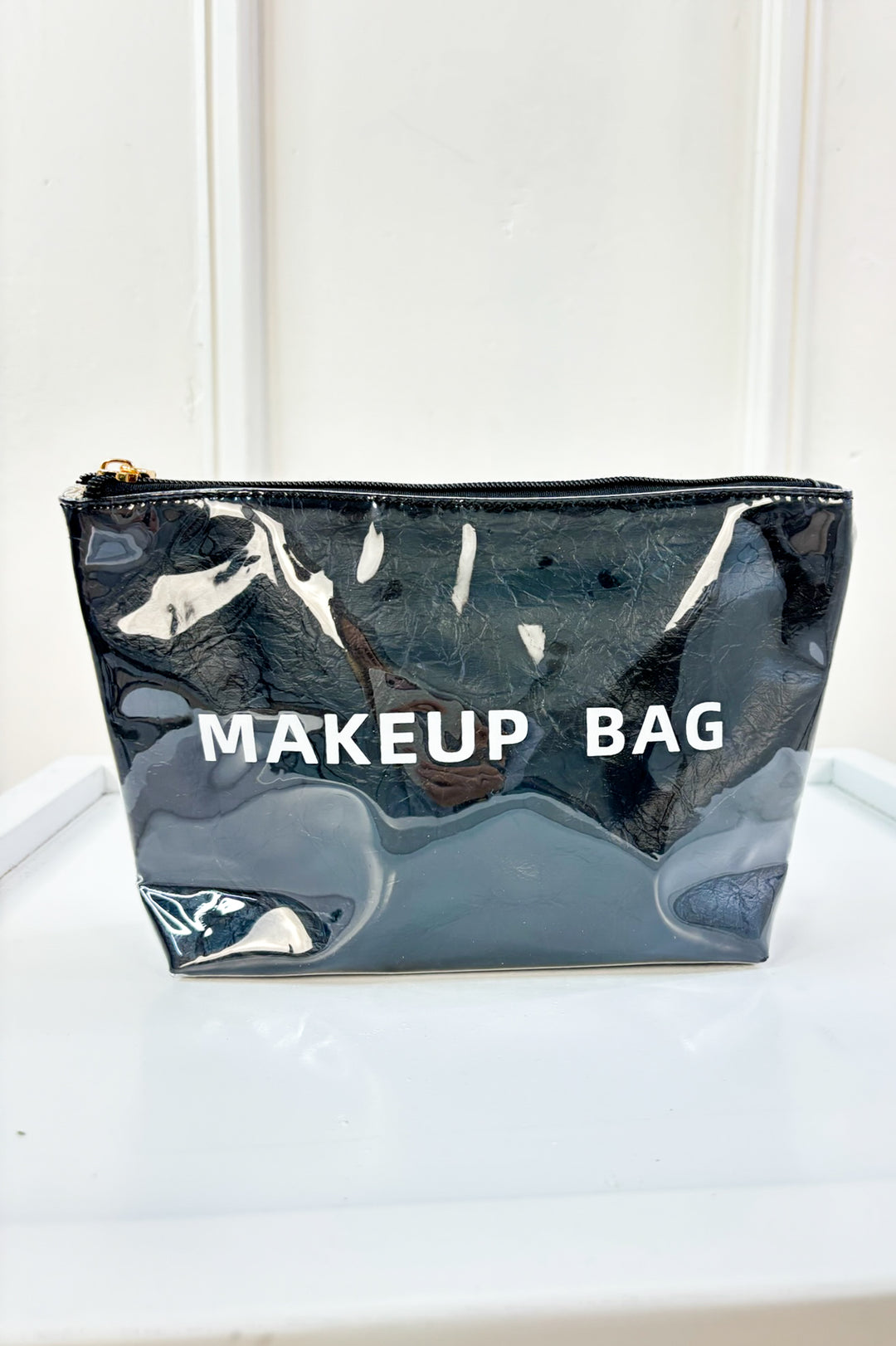 High-Shine Portable Makeup Bag