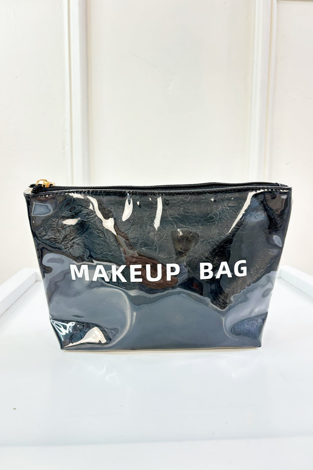High-Shine Portable Makeup Bag