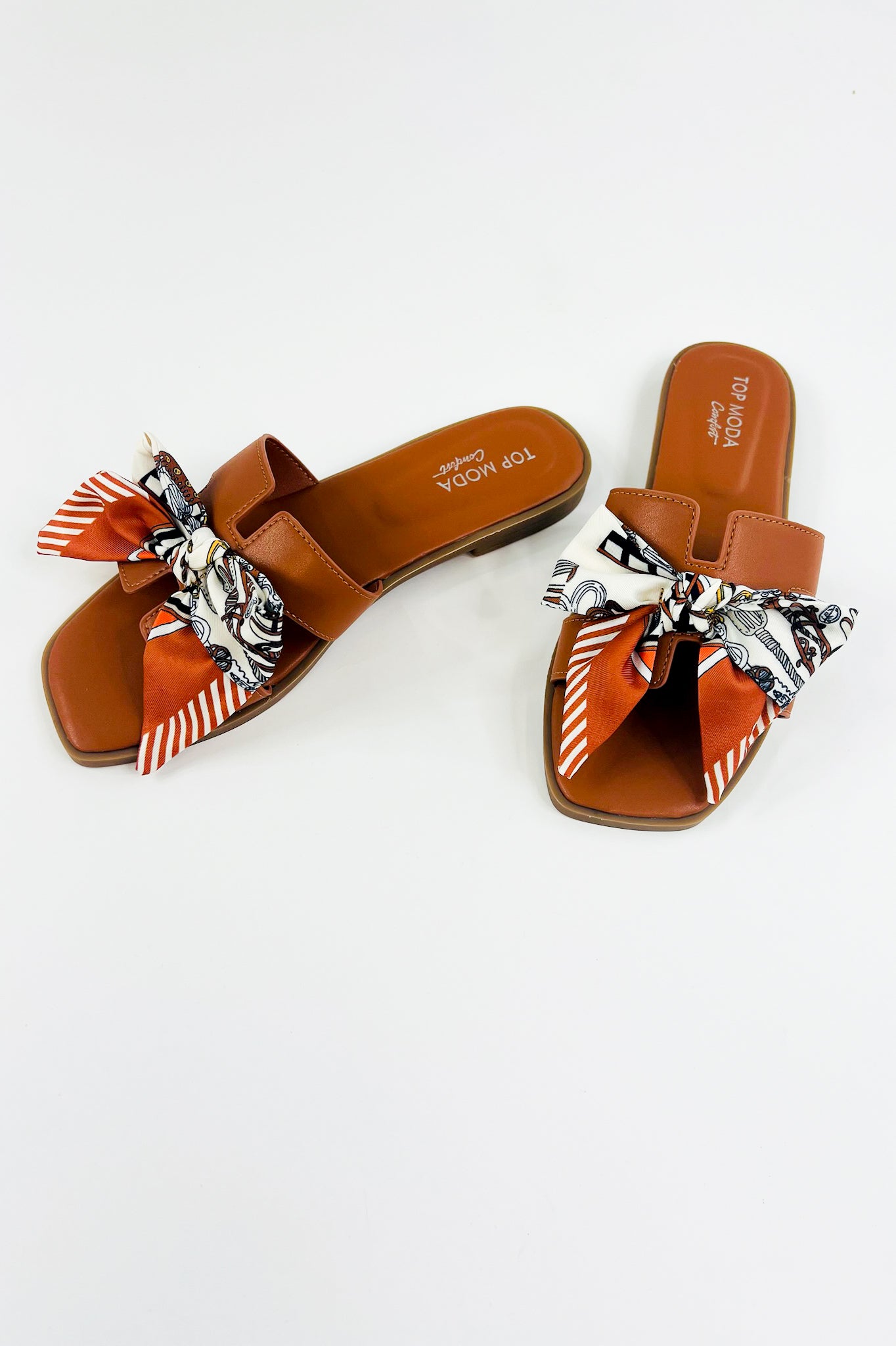 Vesta Slides with Ribbon Bow – Nora Gray