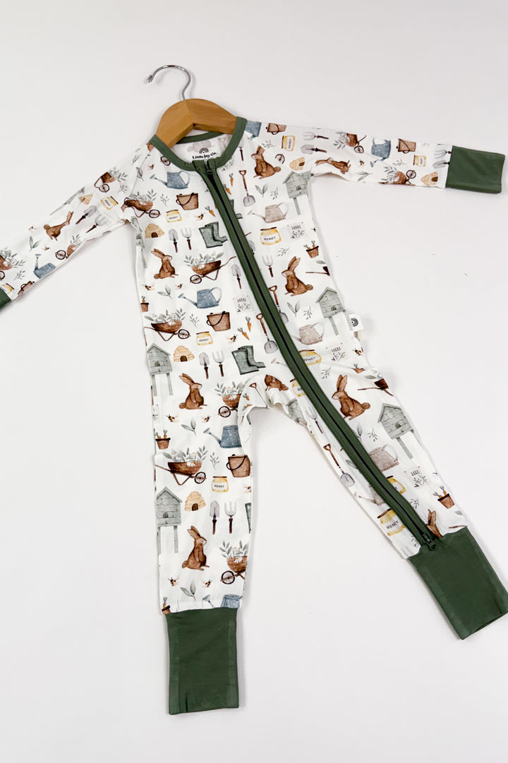 Cottontail Garden Bamboo Zippy Romper