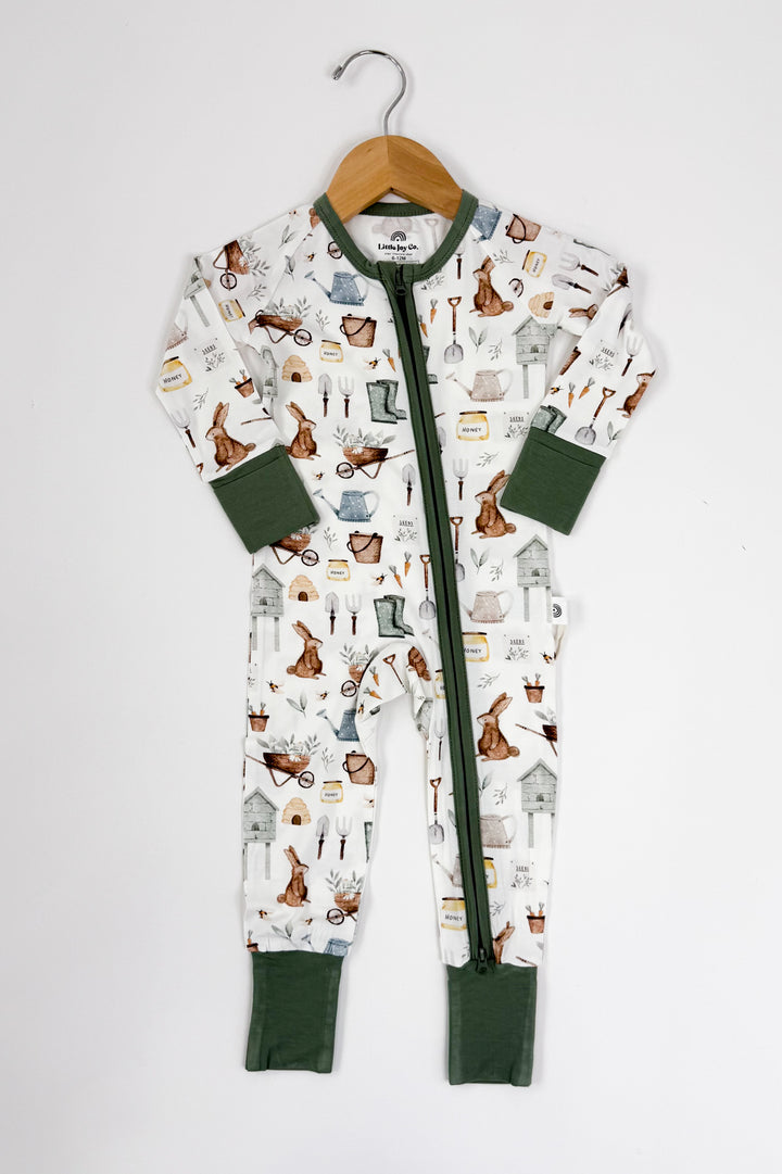 Cottontail Garden Bamboo Zippy Romper