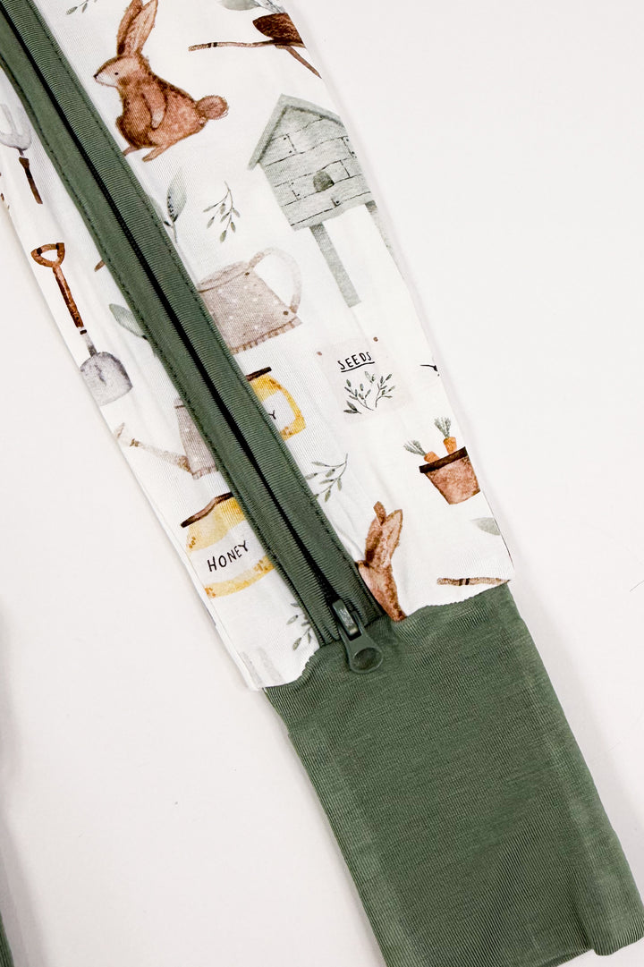 Cottontail Garden Bamboo Zippy Romper