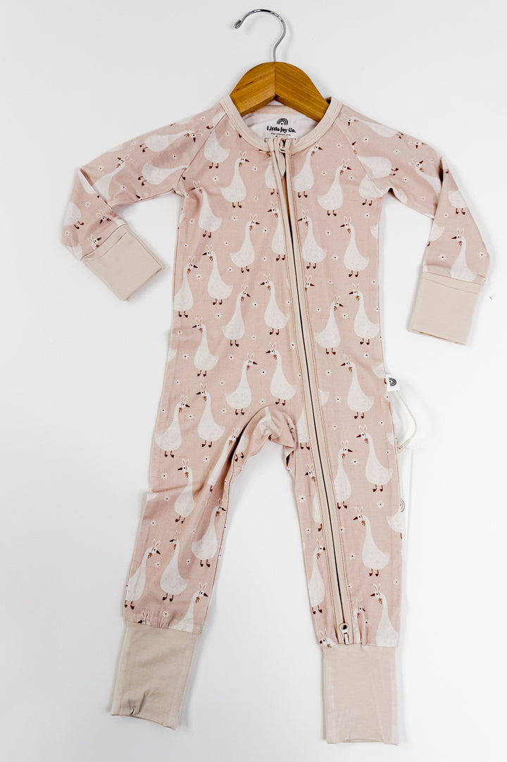 Silly Goose on the Loose Bamboo Zippy Romper