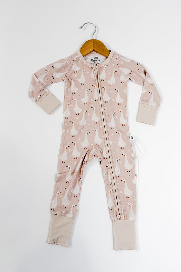 Silly Goose on the Loose Bamboo Zippy Romper