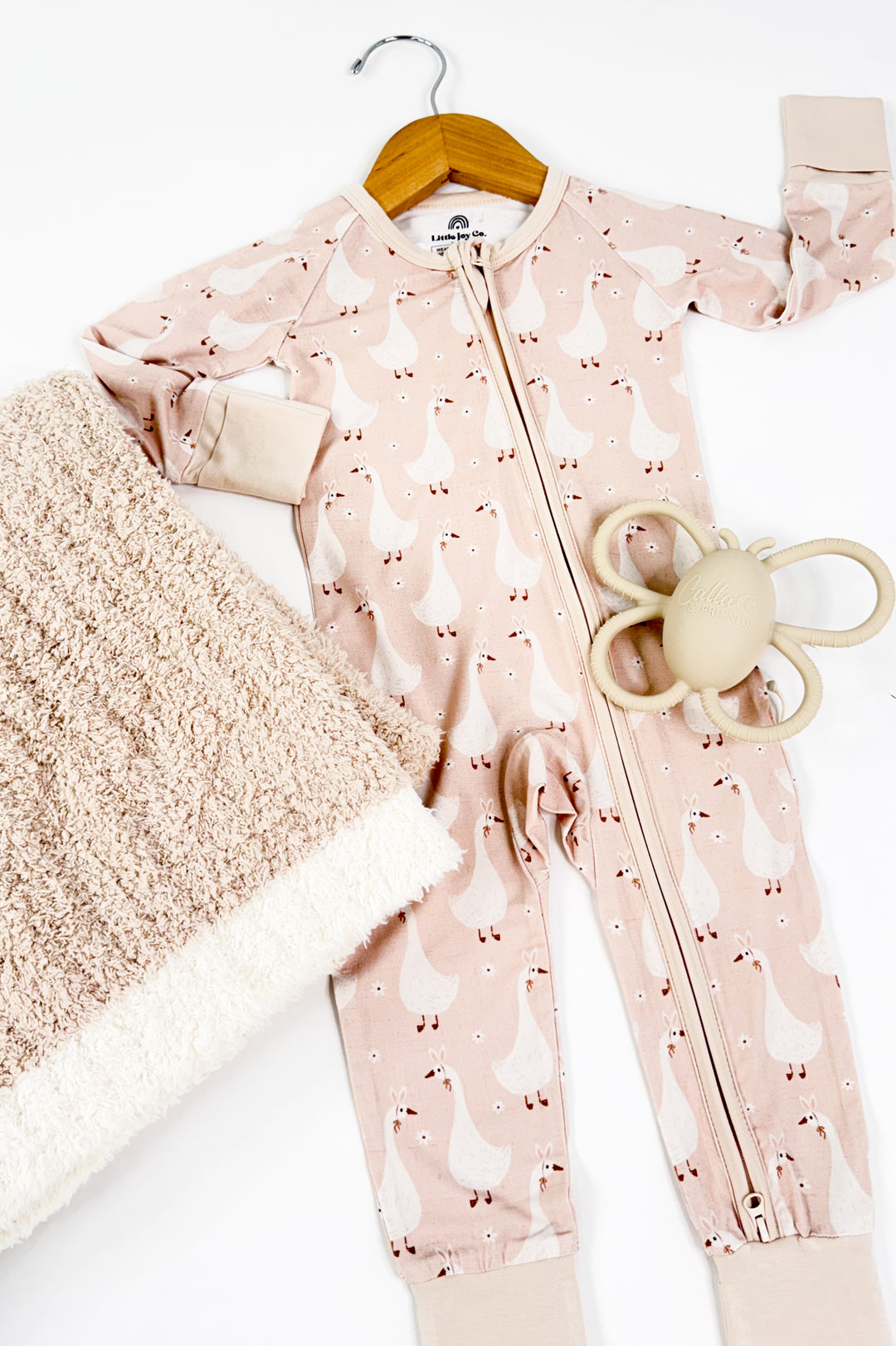 Silly Goose on the Loose Bamboo Zippy Romper