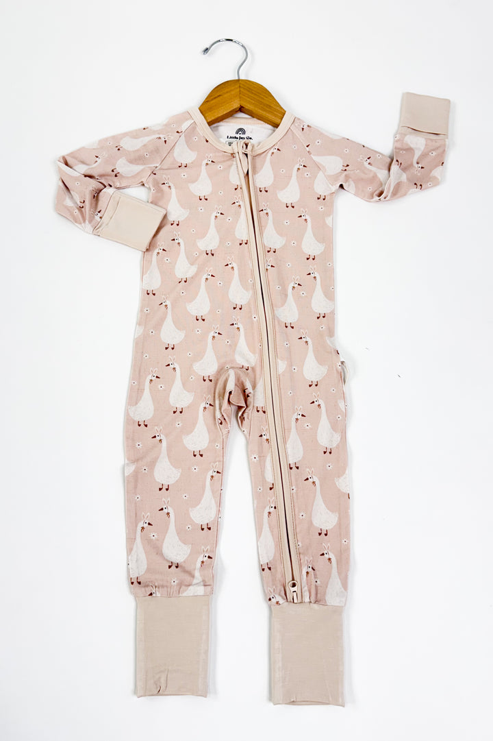 Silly Goose on the Loose Bamboo Zippy Romper