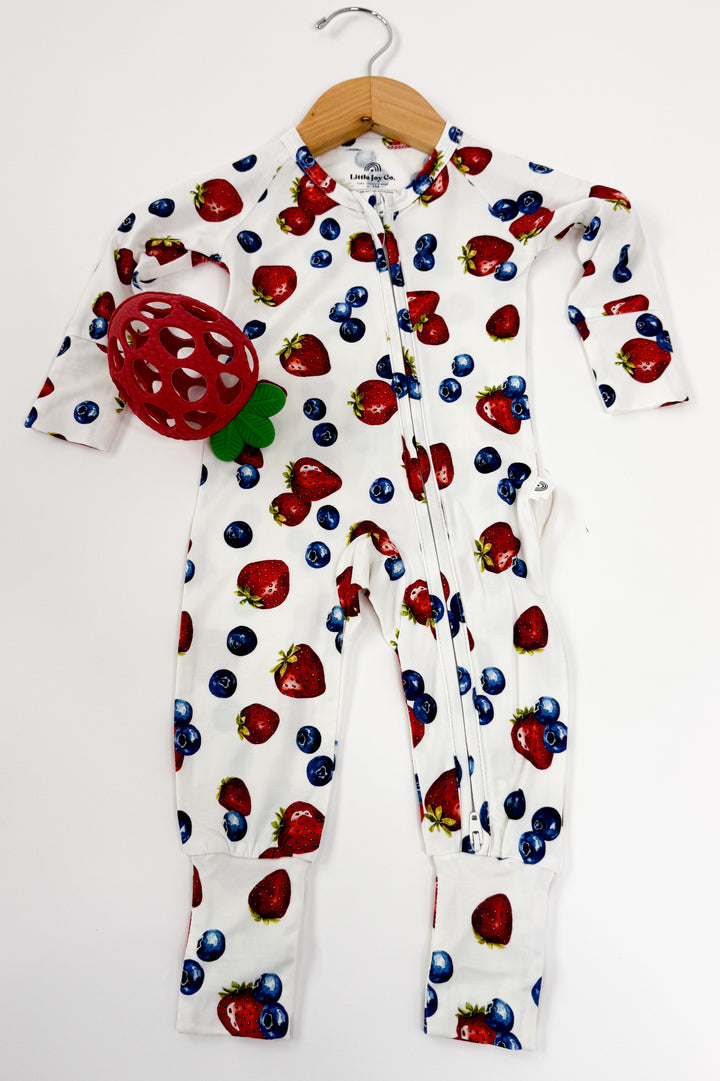 Berry Sweet Bamboo Zippy Romper