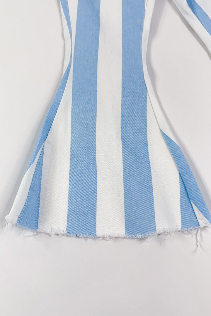 Girls Stripe Summer Flares