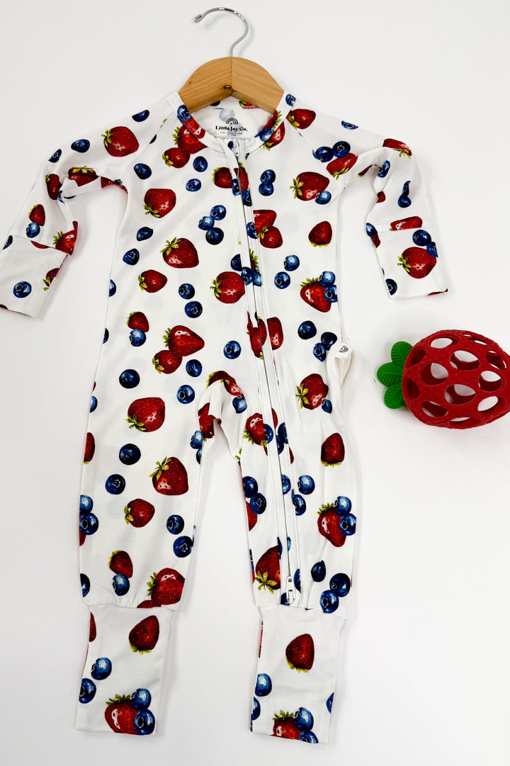 Berry Sweet Bamboo Zippy Romper