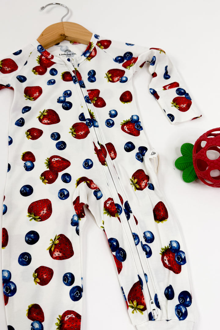 Berry Sweet Bamboo Zippy Romper