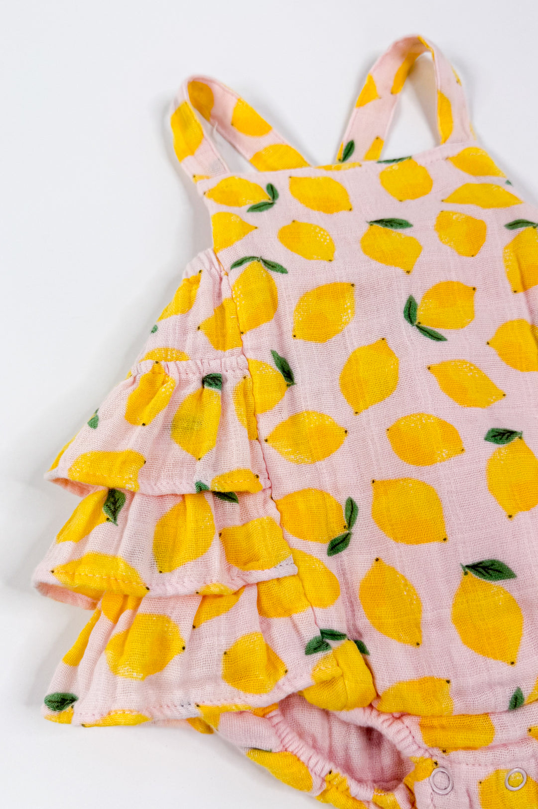 Lemon Sorbet Muslin Ruffle Sunsuit