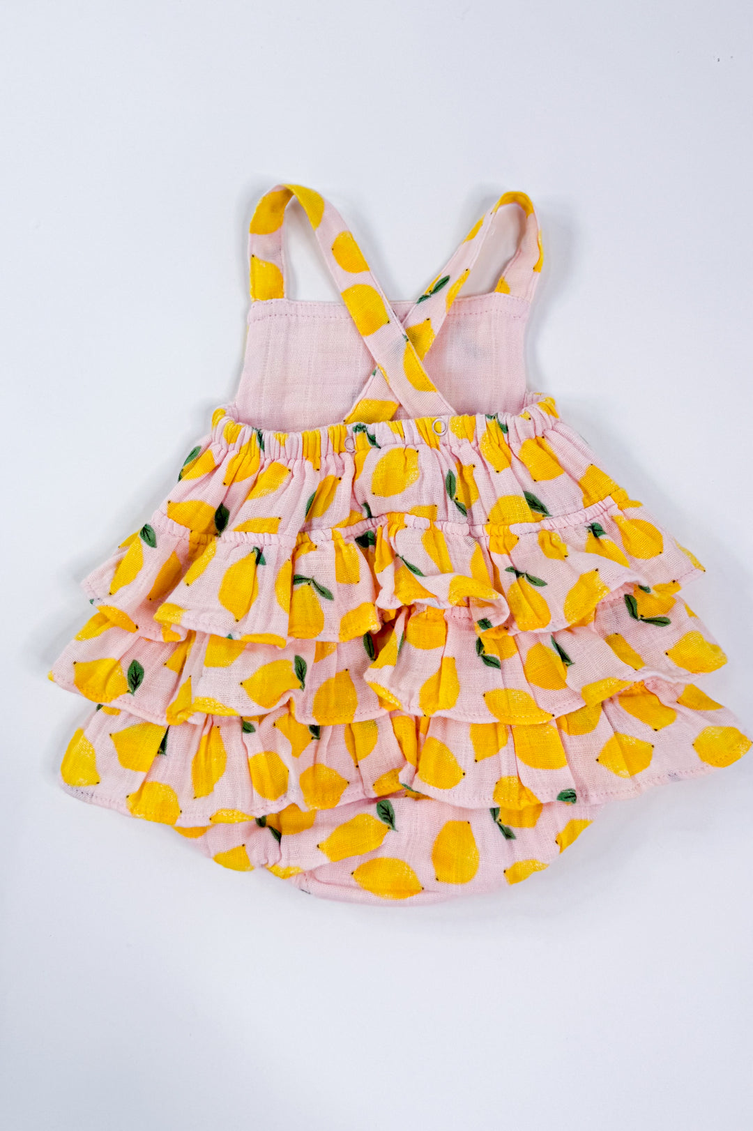 Lemon Sorbet Muslin Ruffle Sunsuit