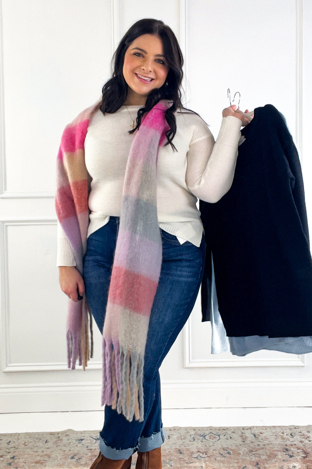 Round Neck Boyfriend Fit Sweater