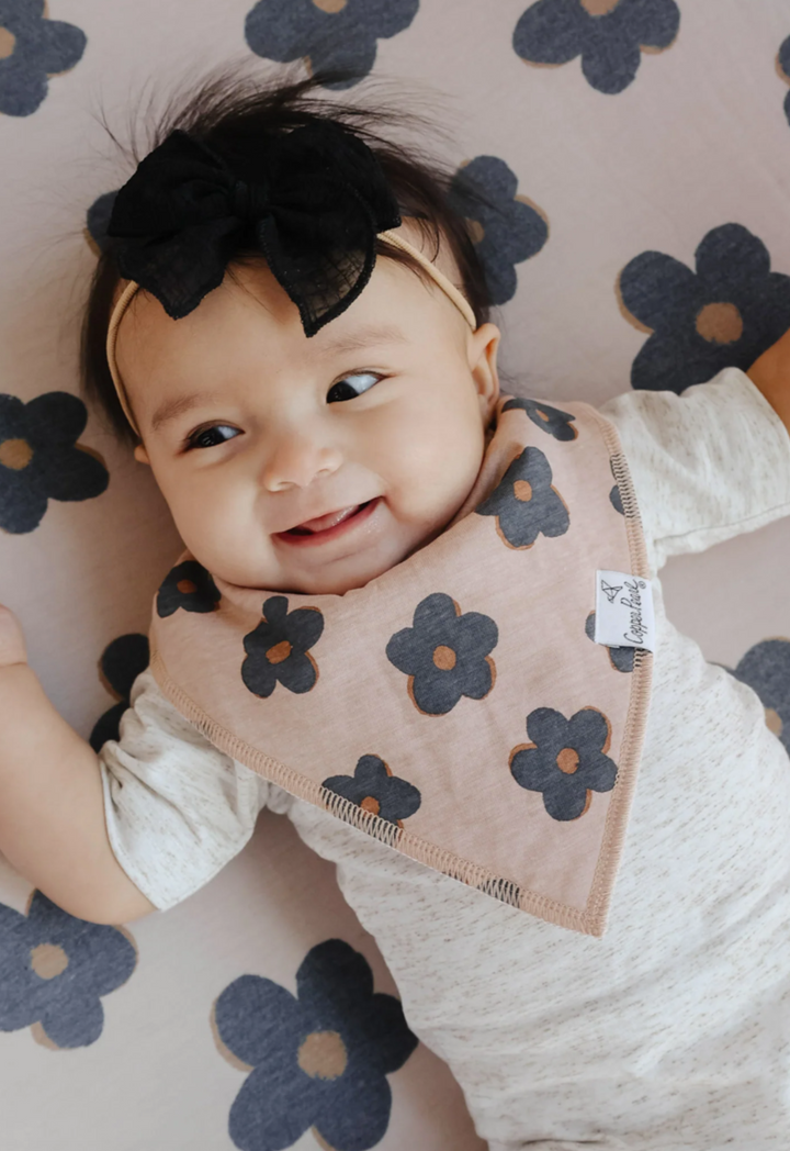 Gemma in Tan Bandana Bib Set (4-Pack) | Copper Pearl