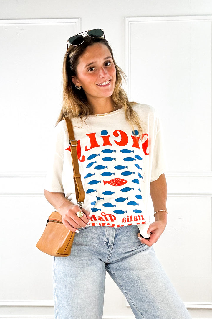 Sicily Fish Market Graphic Tee