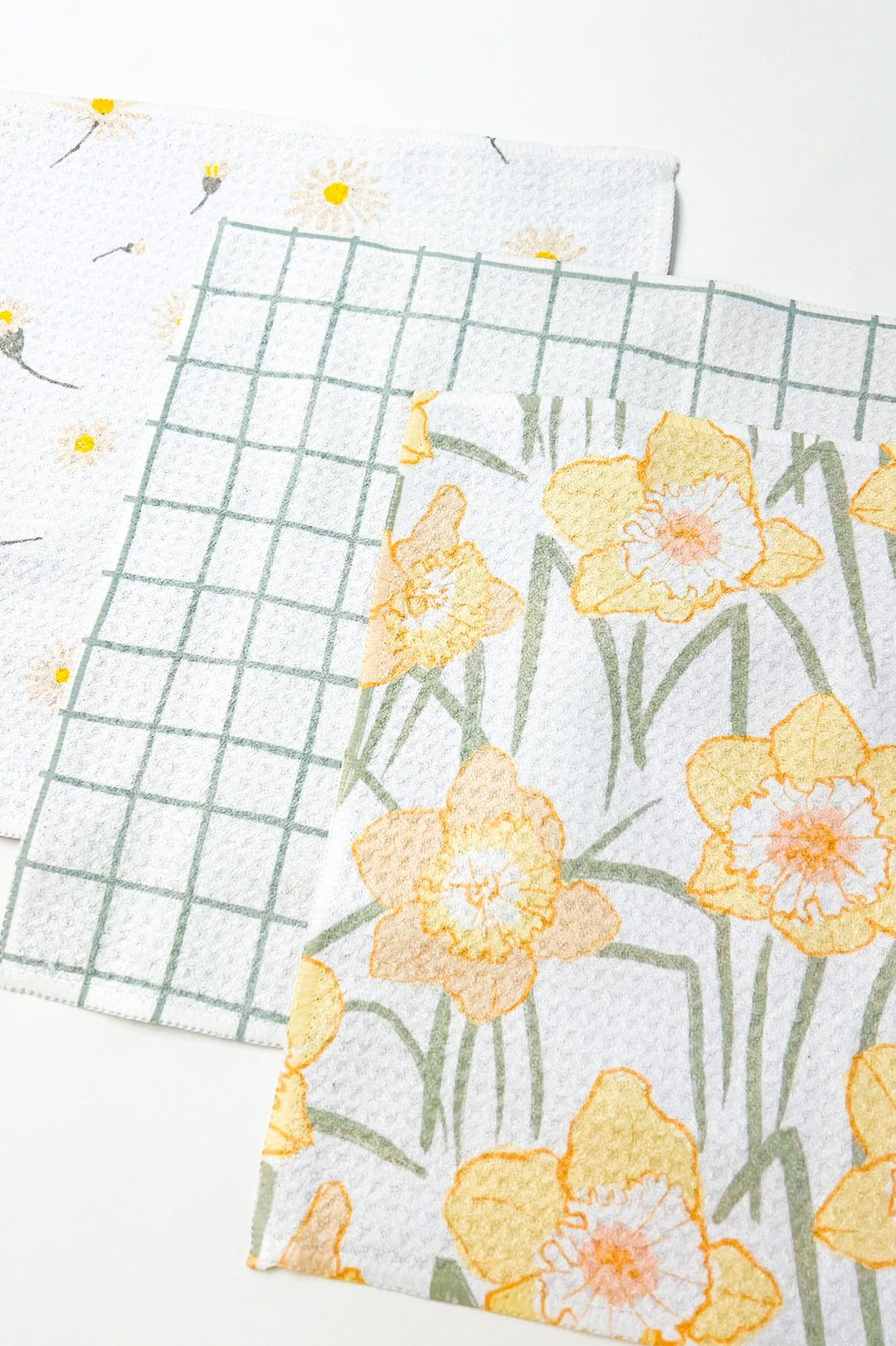 Daisy Dust Geometry Dishcloth Set