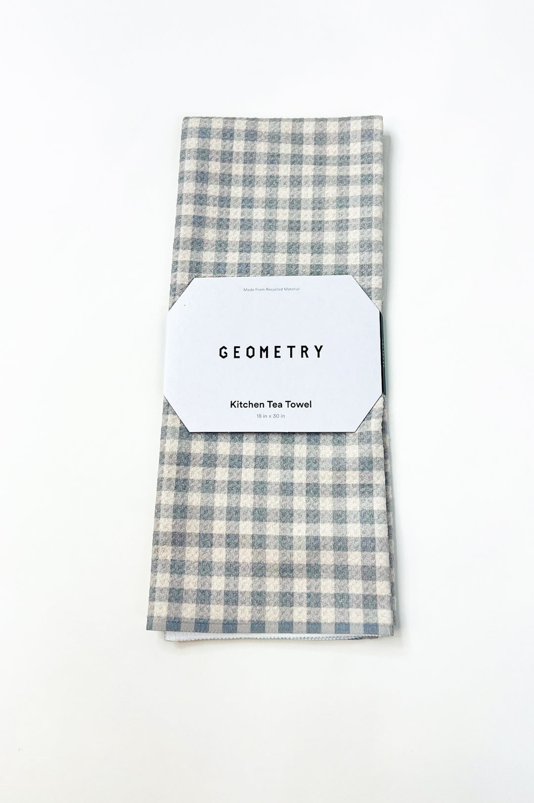 Tidepool Check Geometry Tea Towel