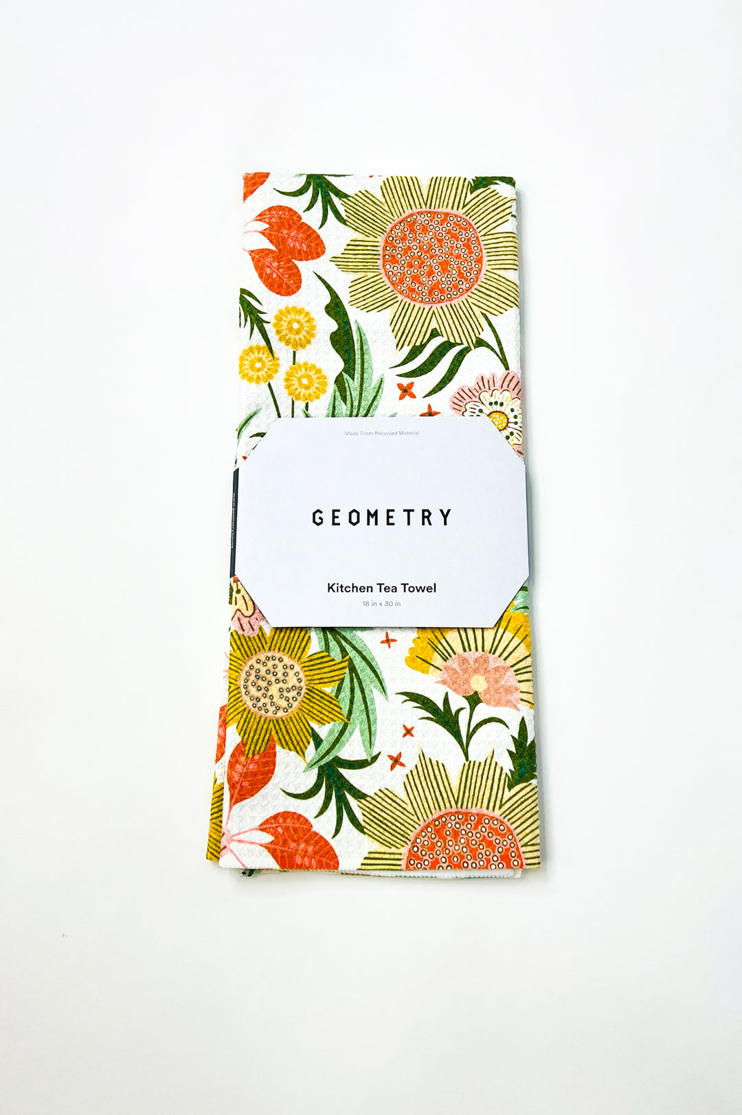 Garden Dreams Geometry Tea Towel
