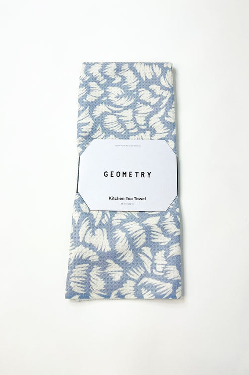 Marine Haze Geometry Tea Towel