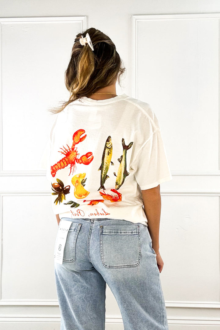 Lisbon Coastal Seafood Graphic Tee