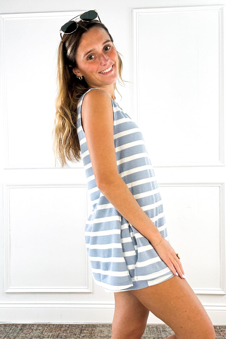 Coastal Breeze Stripe Tank