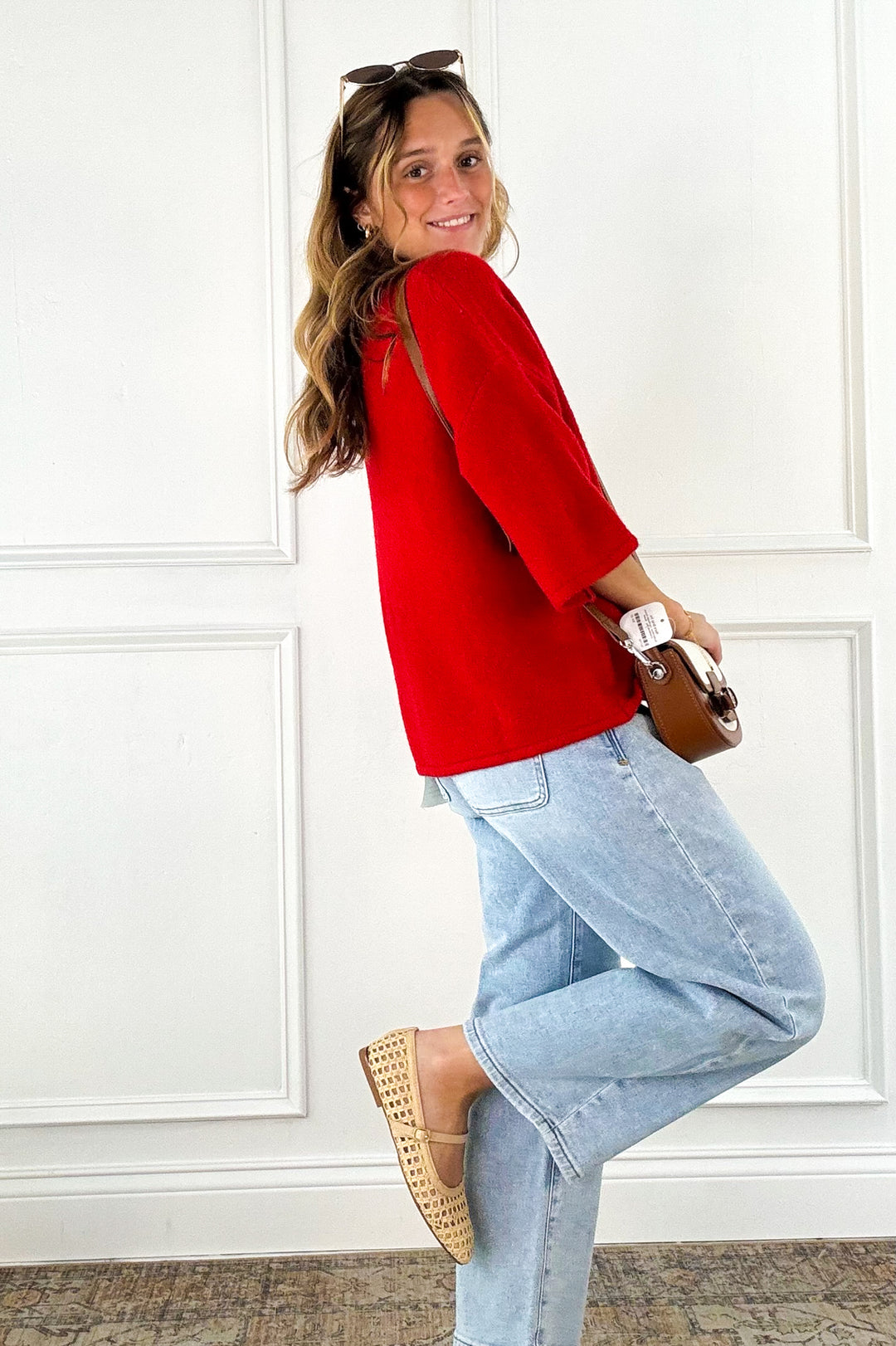Soft Touch Button Front Knit Top