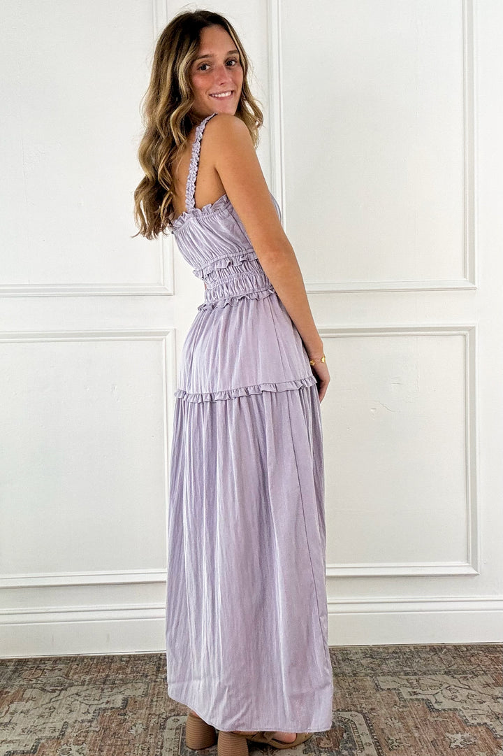 Ruffle Detail Cotton Tank Dress