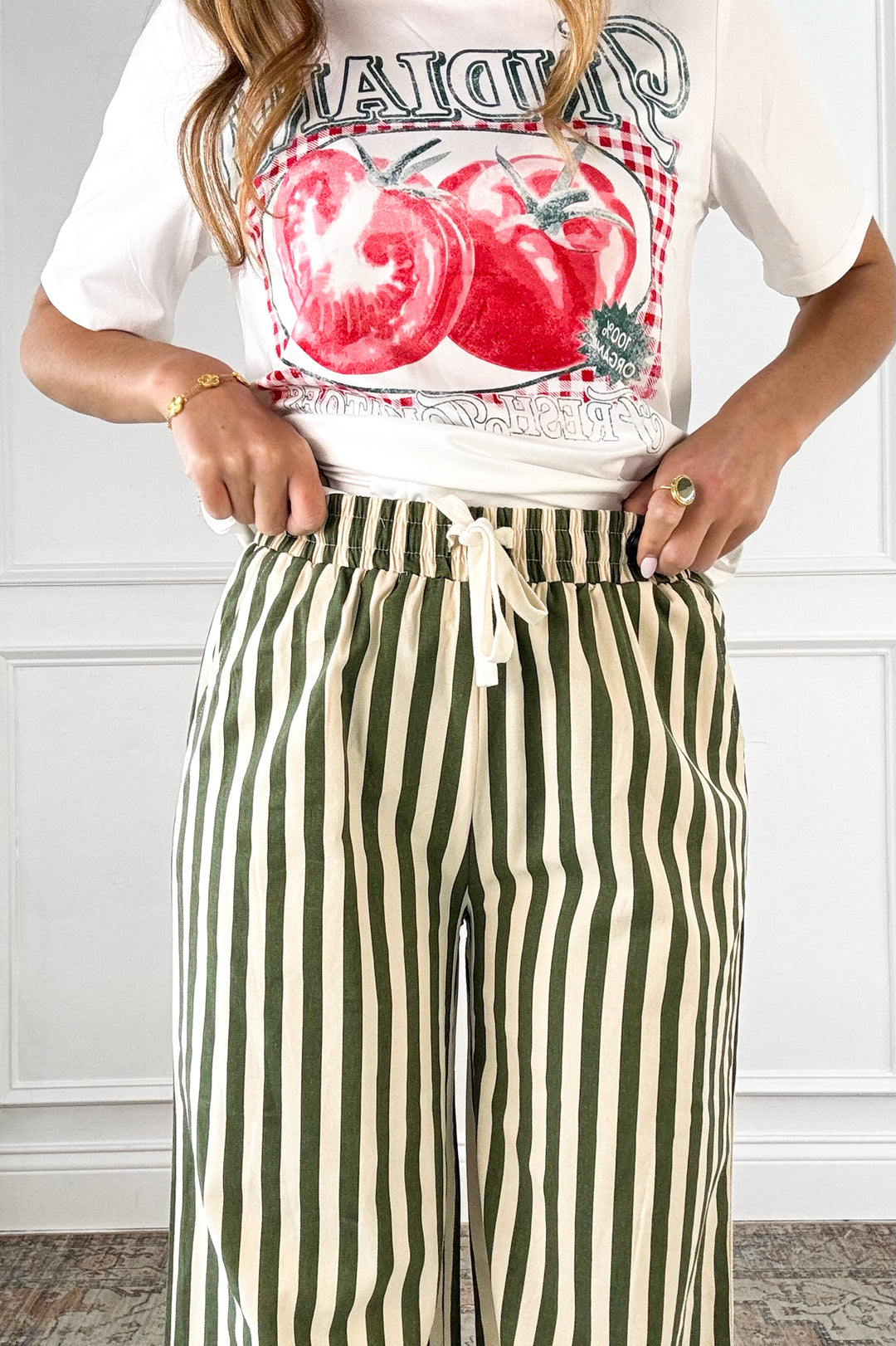 Breezy Stripe Wide Leg Pants
