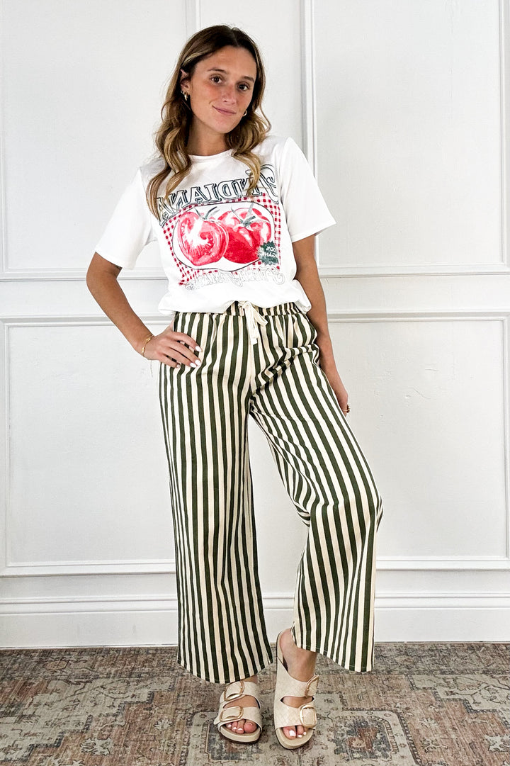 Breezy Stripe Wide Leg Pants