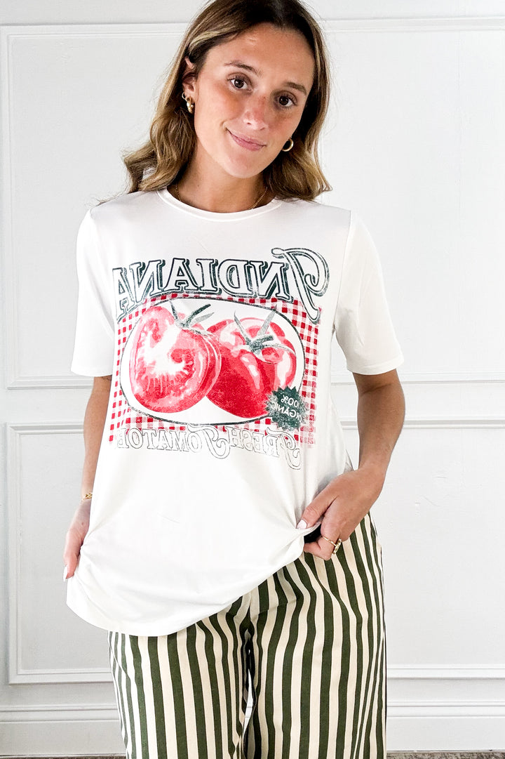 Indiana Fresh Tomato Graphic Tee