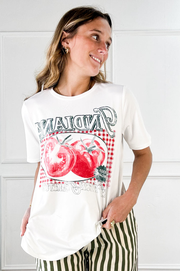 Indiana Fresh Tomato Graphic Tee