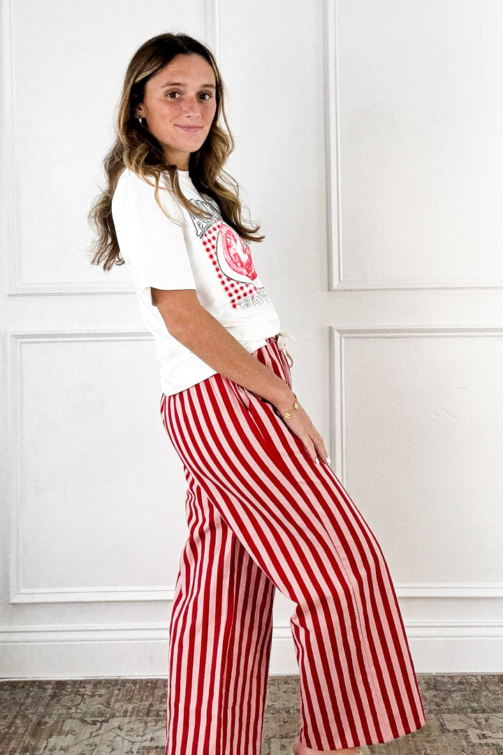 Breezy Stripe Wide Leg Pants