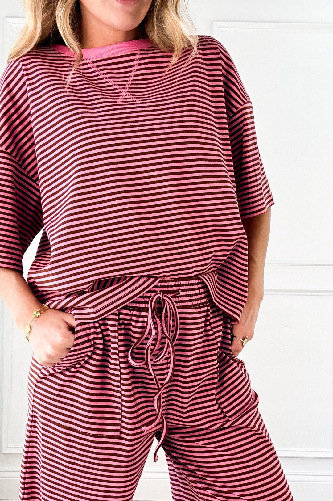 Sweet Stripe Lounge Top