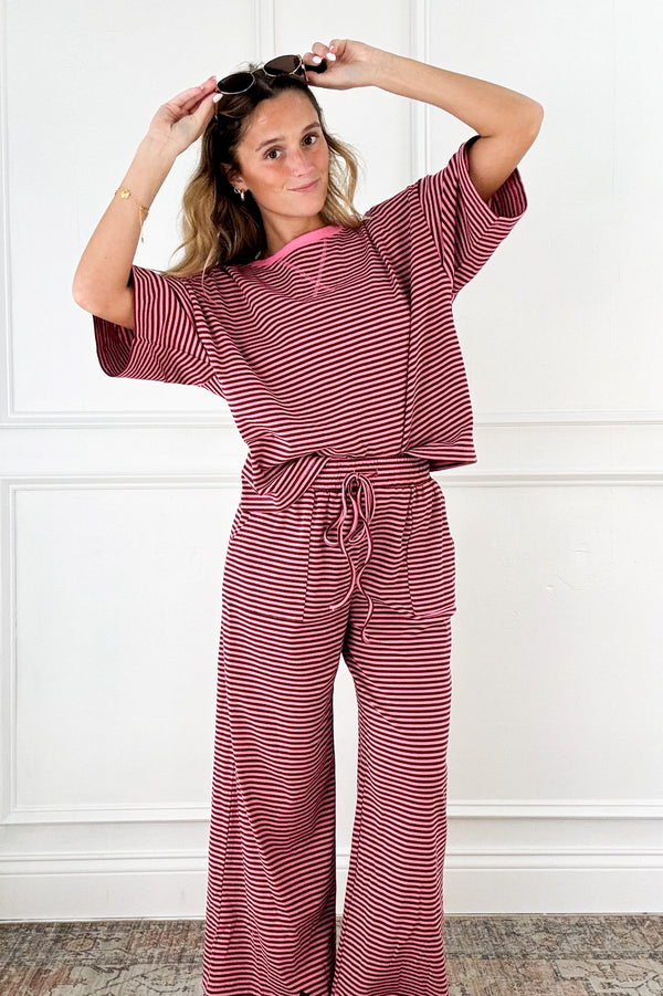 Sweet Stripe Lounge Top