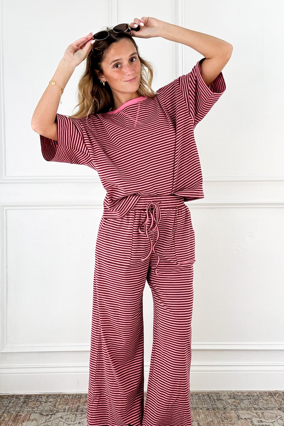 Sweet Stripe Lounge Top
