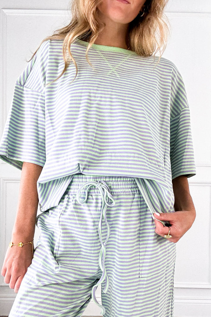 Sweet Stripe Wide Leg Pants