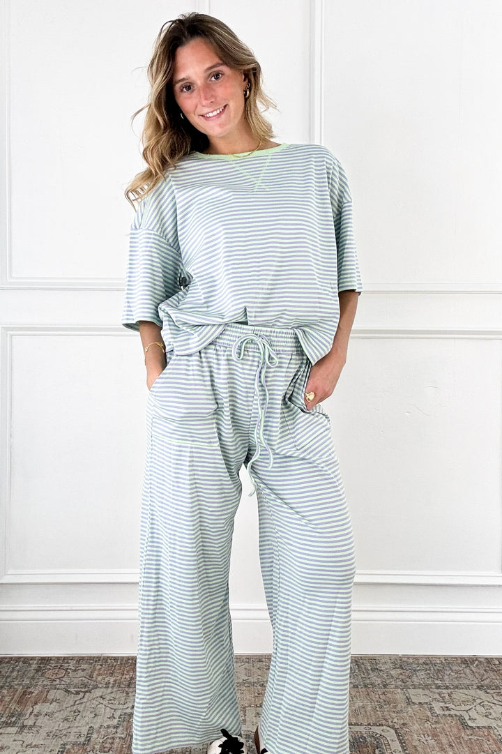 Sweet Stripe Wide Leg Pants